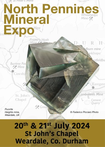 North Pennines Mineral Expo front page