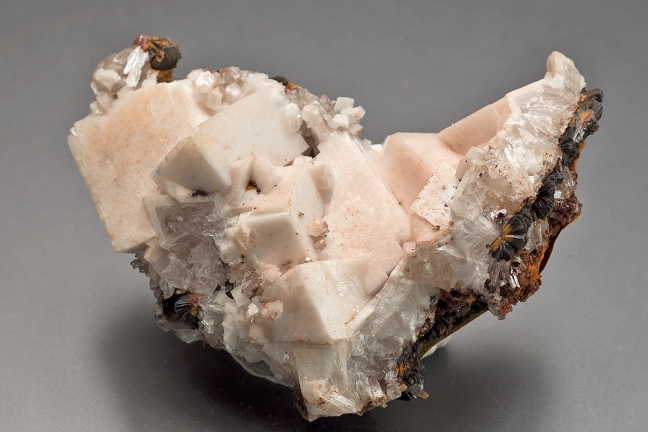 Calcite & Hemimorphite Calcite & Hemimorphite