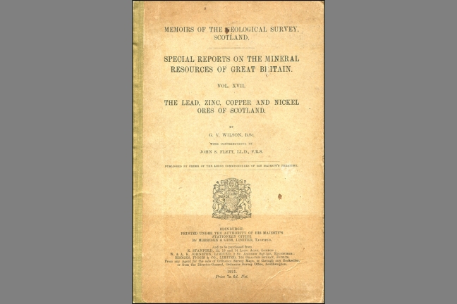 Special Reports on the Mineral Resources of Great Britain. Vol. XVII. The lead, zinc, copper and nickel ores of Scotland. Special Reports on the Mineral Resources of Great Britain. Vol. XVII. The lead, zinc, copper and nickel ores of Scotland.