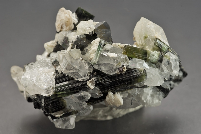 Elbaite, Herderite and Topaz with Quartz Elbaite, Herderite and Topaz with Quartz