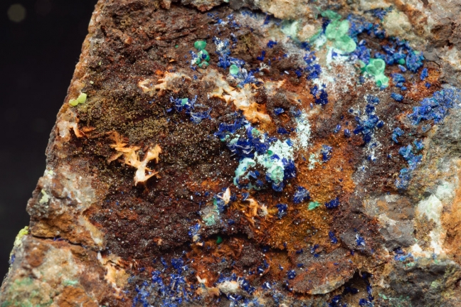 Phamocosiderite with azurite
