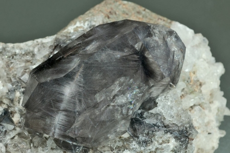 Quartz with Brookite inclusions Quartz with Brookite inclusions