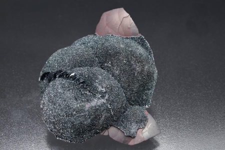 Specularite (Var. of hematite) on Kidney ore Specularite (Var. of hematite) on Kidney ore