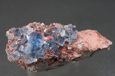Fluorite on Hematite Fluorite on Hematite