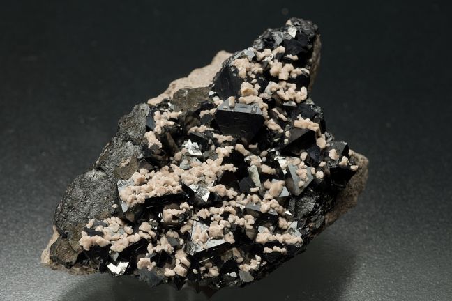 Magnetite and albite