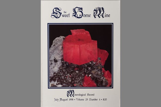 The Mineralogical Record Vol. 29, No.4 Sweet Home mine The Mineralogical Record Vol. 29, No.4 Sweet Home mine