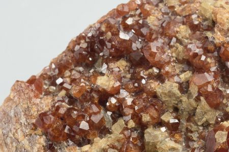 Grossular Garnet (Var. Hessonite) with Diopside