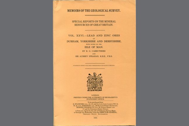 Special Reports of the Mineral Resources of Great Britain:Vol. XXVI