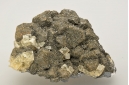 Cerussite on Galena with fluorite