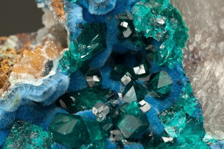Shattuckite with Dioptase