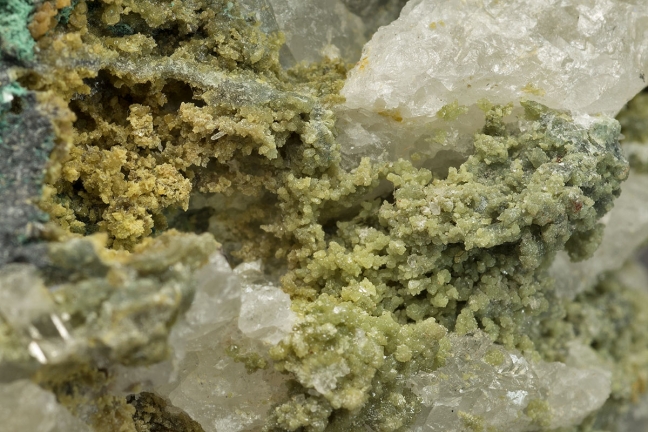 Scorodite and wolframite Scorodite and wolframite