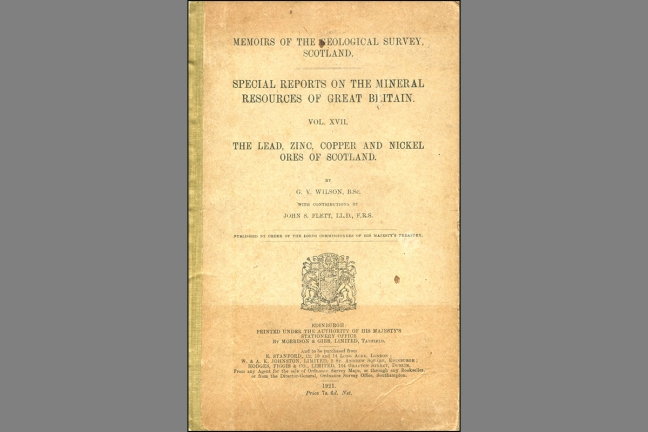 Special Reports on the Mineral Resources of Great Britain. Vol. XVII. The lead, zinc, copper and nickel ores of Scotland.