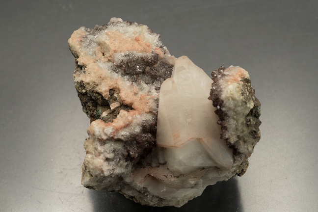 Calcite on quartz