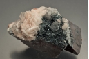 Barite and quartz on specularite (Var. of hematite) and barite