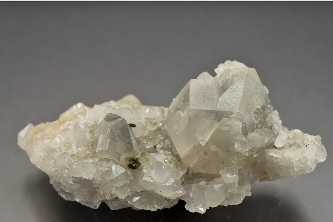 Calcite on Quartz