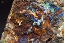 Phamocosiderite with azurite