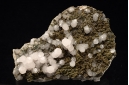 Calcite on Pyrite