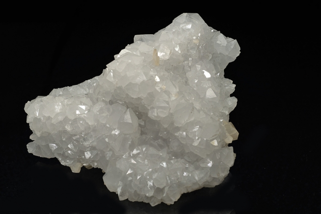 Calcite on Fluorite with Quartz