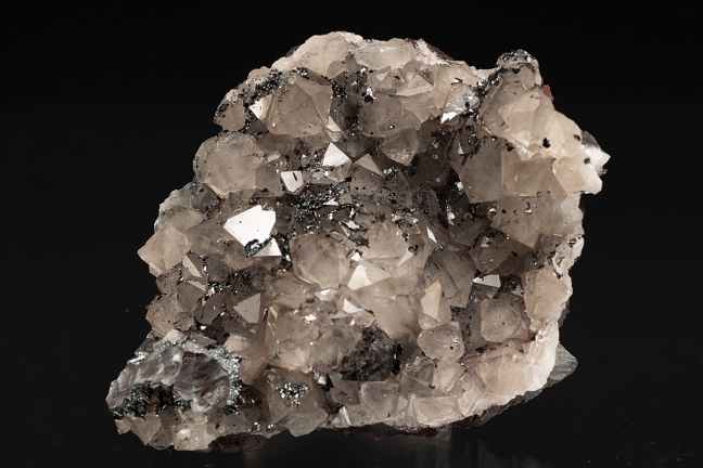 Quartz on Specularite (Var.of Hematite) Quartz on Specularite (Var.of Hematite)