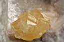 Powellite on Apophyllite