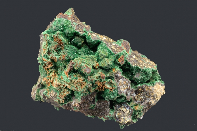 Malachite on Chalcopyrite