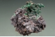 Native copper, cuprite and malachite