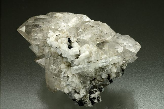 Beryl (Var. Goshenite) and Quartz