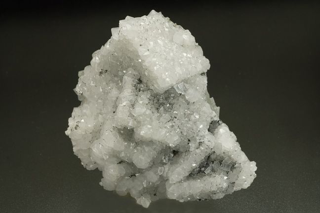 Quartz on Fluorite