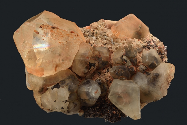 Calcite on quartz