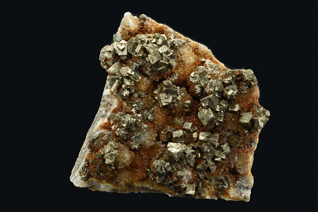 Pyrite on Quartz