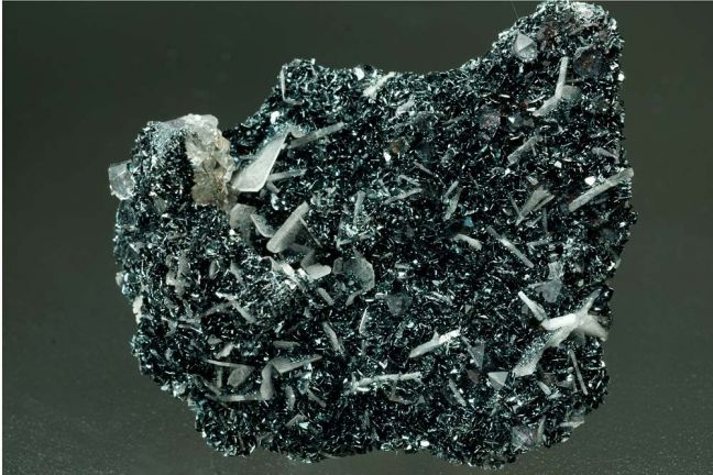 Specularite (Var. of hematite) and barite