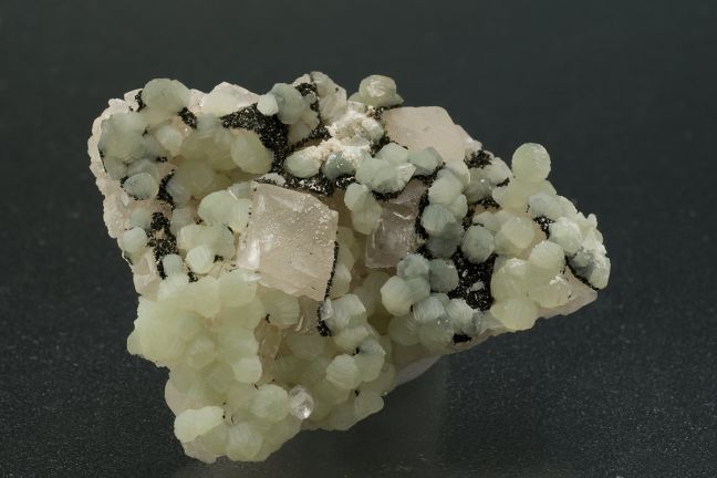 Prehnite and Calcite Prehnite and Calcite