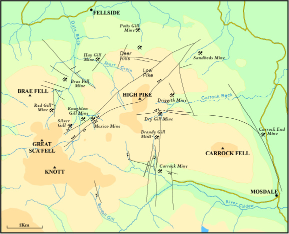 caldbeck falls map