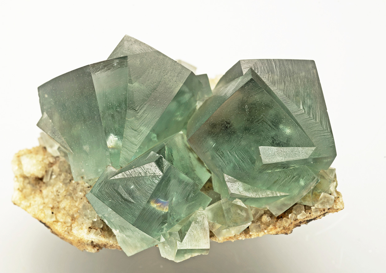 Fluorite, Heights quarry, Eastgate, Weardale.  60x40x35mm