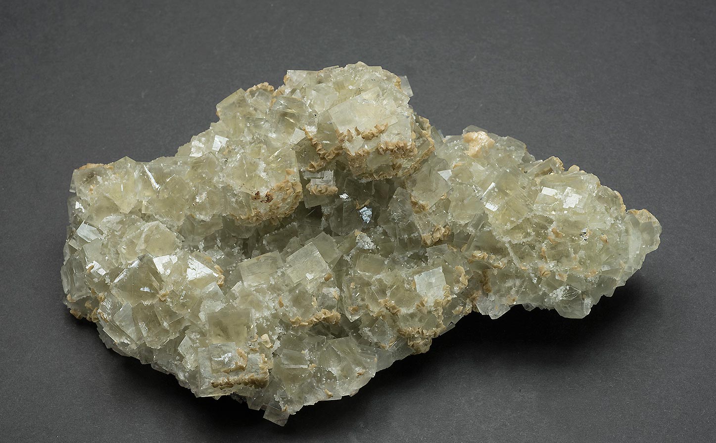 Fluorite, Silverdykes vein, Blackdene mine, Ireshopeburn, Weardale.   160x100x45mm 'Floater'.