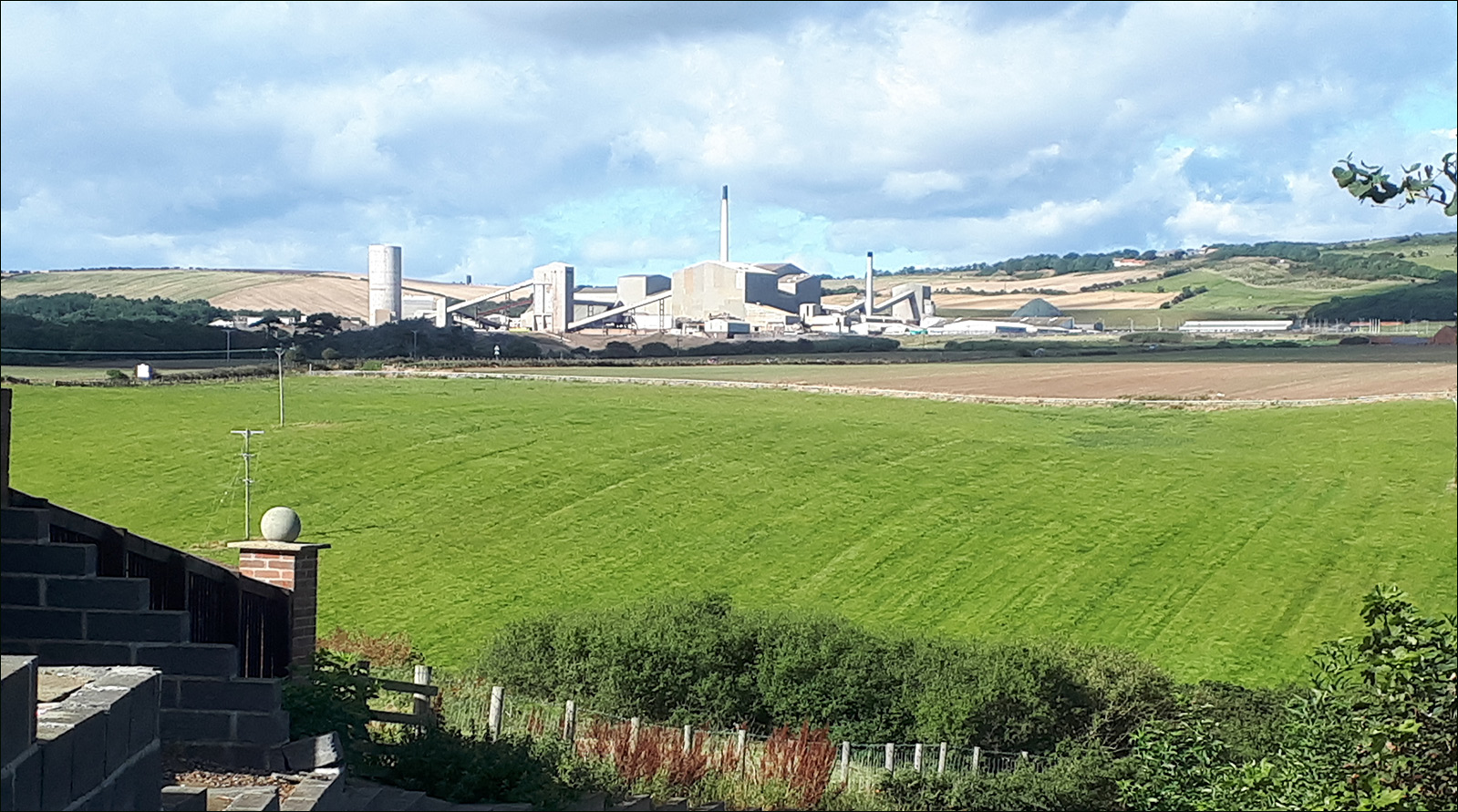 Boulby mine, Yorkshire, viewed from Staithes.