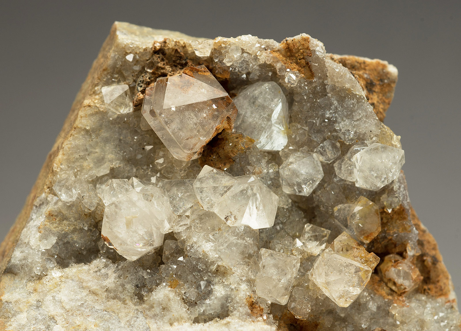 Quartz,  Chert quarry, Hungry Hush area, Arkengarthdale. FOV.  40x25mm