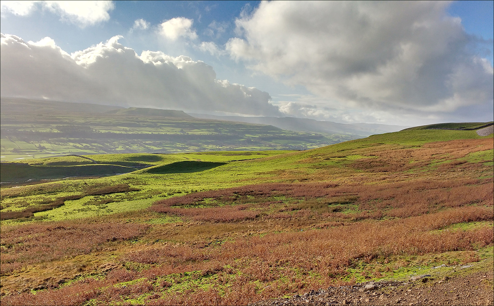 View looking towards upper Wensleydale from Brownfield mine